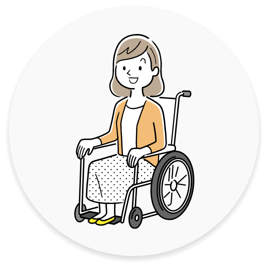 車いすのイラスト